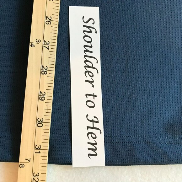 Grand Slam Airflow Men's 3-Button Golf Polo Shirt Sz XXL Navy Blue Short Sleeve - Picture 12 of 12